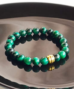 P399 - Pulseira Olho de Tigre Verde