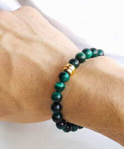 P399 - Pulseira Olho de Tigre Verde