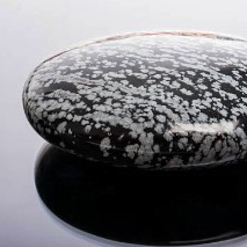 Pedra Obsidiana Floco de Neve