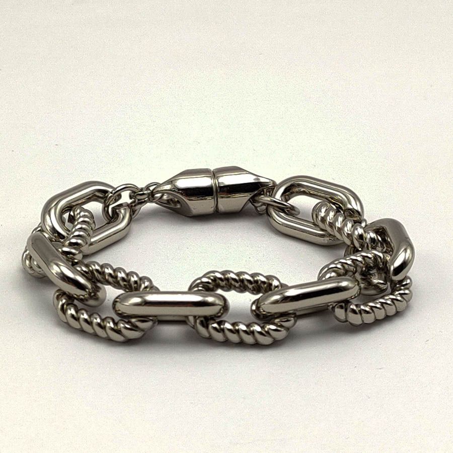 P407 - Pulseira Paris Prata (5) P407 - Pulseira Paris Prata