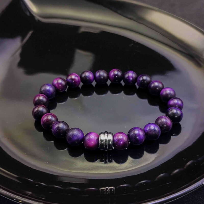 P414 - Pulseira Olho de Tigre Pink